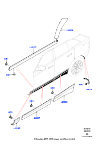 10 Zierleisten L560 RANGE ROVER VELAR 2017 > (L560)