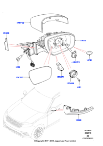 05 Außenspiegel L560 RANGE ROVER VELAR 2017 > (L560)