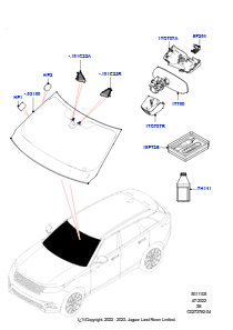05 Windschutzscheibe/Innenspiegel L560 RANGE ROVER VELAR 2017 > (L560)