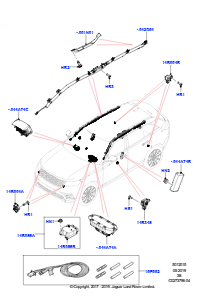 15 Airbag-System L560 RANGE ROVER VELAR 2017 > (L560)