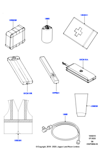 10A Notfall- und Sicherheitsausrüstung L560 RANGE ROVER VELAR 2017 > (L560)