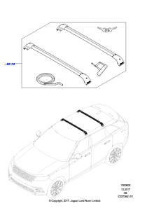 05 DACHHOLME & QUERTRÄGER L560 RANGE ROVER VELAR 2017 > (L560)