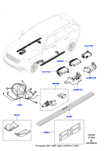 35 TRITTBRETTER UND ROHRE L560 RANGE ROVER VELAR 2017 > (L560),Ohne Motorbatterie für Hybridf.