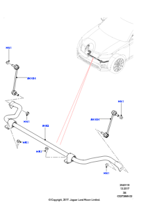 15B Vorderer Querträger u. Stabilisator L560 RANGE ROVER VELAR 2017 > (L560)