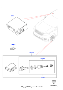 20A Reifendrucküberwachung L560 RANGE ROVER VELAR 2017 > (L560)