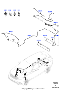 05A Kompressor - Luftfed. u. Leit. L560 RANGE ROVER VELAR 2017 > (L560),Mit Performance-Aufhängung