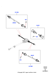 05B Gelenkwelle - Hinterachsantrieb L560 RANGE ROVER VELAR 2017 > (L560)