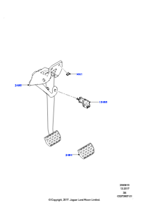 10A Brems- und Kupplungsbetätigung L560 RANGE ROVER VELAR 2017 > (L560)