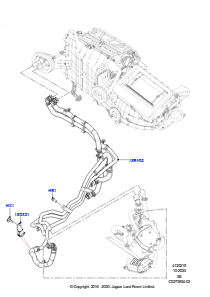 15C Heizungsschläuche L560 RANGE ROVER VELAR 2017 > (L560),2.0L I4 DSL MID DOHC AJ200