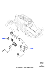 15G Heizungsschläuche L560 RANGE ROVER VELAR 2017 > (L560),2.0L I4 DOHC AJ200 Benz., mittl. L.