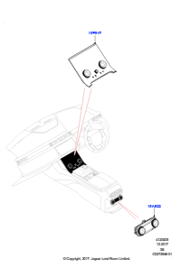 05 Bedieneinheit - Heizung/Klimaanlage L560 RANGE ROVER VELAR 2017 > (L560)