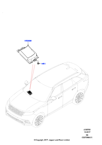 05 Projektionsdisplaymodul L560 RANGE ROVER VELAR 2017 > (L560),Display - Dachhimmel