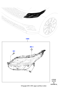 05 Scheinwerfer/Blinkleuchten vorn L560 RANGE ROVER VELAR 2017 > (L560)