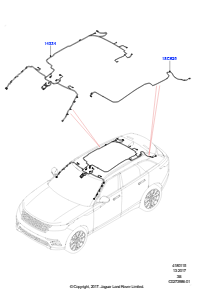 15C Kabelstrang - Karosserie u. Heck L560 RANGE ROVER VELAR 2017 > (L560)
