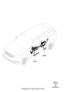 15B Kabelstrang - Karosserie u. Heck L560 RANGE ROVER VELAR 2017 > (L560)