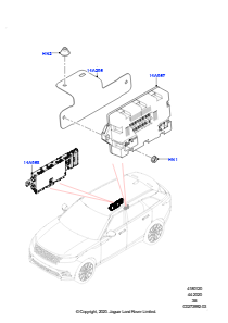 20B Sicherungen, Halter & Überlastsch. L560 RANGE ROVER VELAR 2017 > (L560)