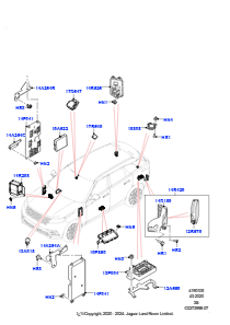 05D Module u. Sensoren - Fahrzeug L560 RANGE ROVER VELAR 2017 > (L560)