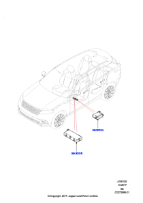 05B Module u. Sensoren - Fahrzeug L560 RANGE ROVER VELAR 2017 > (L560)