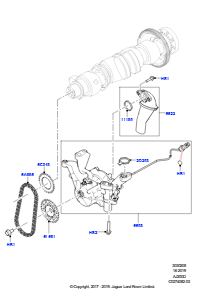 05AD Ölpumpe L560 RANGE ROVER VELAR 2017 > (L560),2.0L I4 DSL MID DOHC AJ200