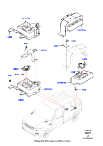 05G Module u. Sensoren - Fahrzeug L494 RANGE ROVER SPORT 2014 - 2022 (L494),Anh.zugvorr./elektr. Verst., gekr.