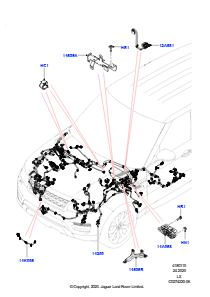 10CB Kabelstrang - Motor u. Spritzwand L494 RANGE ROVER SPORT 2014 - 2022 (L494)
