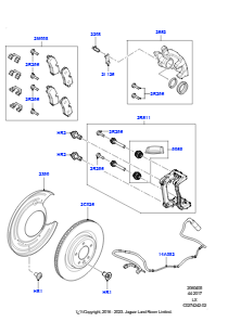 05S Bremsscheiben/Bremssättel hinten L494 RANGE ROVER SPORT 2014 - 2022 (L494),Version - Core