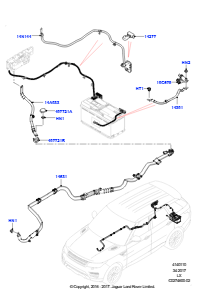 10B Batteriekabel u. Horn L494 RANGE ROVER SPORT 2014 - 2022 (L494)