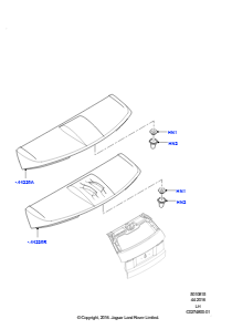 15B Spoiler und zugehörige Teile L538 RANGE ROVER EVOQUE 2012 - 2018 (L538),Werk Halewood