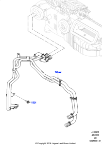 15BH Heizungsschläuche L494 RANGE ROVER SPORT 2014 - 2022 (L494),2.0L I4 DSL HIGH DOHC AJ200