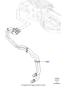 15BN Heizungsschläuche L494 RANGE ROVER SPORT 2014 - 2022 (L494),2.0L I4 DSL HIGH DOHC AJ200