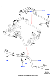 06D EGR-Kühlsystem L560 RANGE ROVER VELAR 2017 > (L560),3.0L V6 Dieselmotor