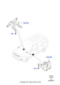 15B Bodenbleche Mitte und hinten L494 RANGE ROVER SPORT 2014 - 2022 (L494),2.0L I4 DSL MID DOHC AJ200