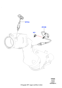 08AA Abgassensoren und Module L560 RANGE ROVER VELAR 2017 > (L560),Euro 4 Abgasnorm