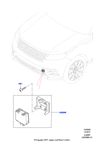 05A Geschwindigkeitsregelanlage L560 RANGE ROVER VELAR 2017 > (L560),2.0L I4 DOHC AJ200 Benz., mittl. L.