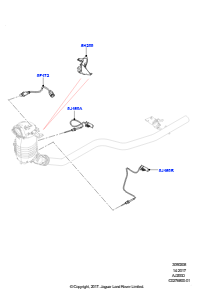 08AG Abgassensoren und Module L560 RANGE ROVER VELAR 2017 > (L560),Stufe V plus DPF