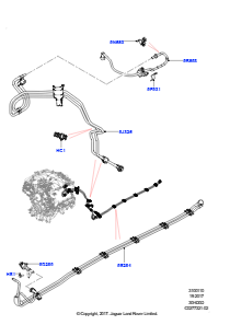 10P Kraftstoffleitungen L560 RANGE ROVER VELAR 2017 > (L560),3,0 l DOHC GDI SC V6 BENZIN