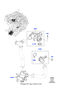 20A Thermostat/Gehäuse und Anbauteile L560 RANGE ROVER VELAR 2017 > (L560),3,0 V6 D Gen2 Twin Turbo