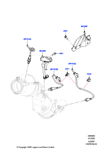 08AC Abgassensoren und Module L560 RANGE ROVER VELAR 2017 > (L560),EU6C-Emission