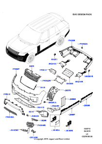 10D KAROSSERIE-STYLINGELEMENTE - AUSSEN L405 RANGE ROVER 2013 - 2022,Normaler Radstand