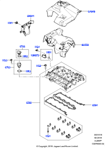15AB Zylinderkopfhaube L538 RANGE ROVER EVOQUE 2012 - 2018 (L538),Werk Halewood