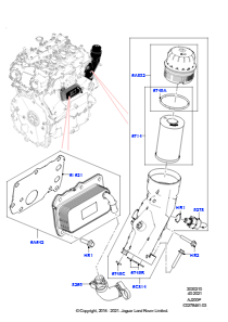 10AB Ölkühler/Ölfilter L538 RANGE ROVER EVOQUE 2012 - 2018 (L538),Werk Halewood