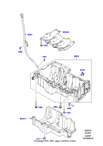 15AB Ölwanne/Ölmeßstab L538 RANGE ROVER EVOQUE 2012 - 2018 (L538),Werk Halewood