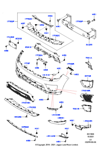 05B Kühlergrill/Stoßfänger vorn L494 RANGE ROVER SPORT 2014 - 2022 (L494),Version - Core