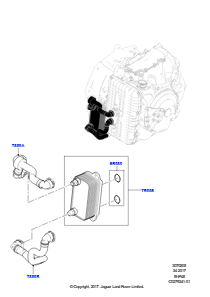 05H Getriebekühlsystem L550 DISCOVERY SPORT 2015 > (L550),2.0L I4 DOHC AJ200 Benz., mittl. L.