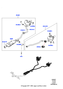 07AH Auspuffanlage hinten L550 DISCOVERY SPORT 2015 > (L550),Werk Halewood