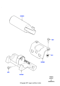 10B Notfall- und Sicherheitsausrüstung L494 RANGE ROVER SPORT 2014 - 2022 (L494),Mit Feuerlöscher