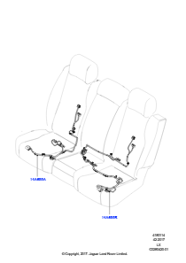 14BB Kabelstrang - Sitz L494 RANGE ROVER SPORT 2014 - 2022 (L494)