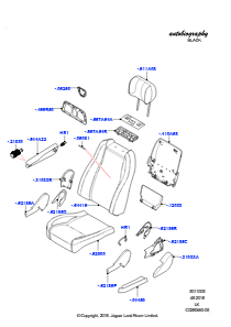 05L Bezüge - Vordersitz L405 RANGE ROVER 2013 - 2022,2S AL Leder Diamond