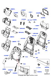 10C Rückenlehne - Vordersitz L405 RANGE ROVER 2013 - 2022