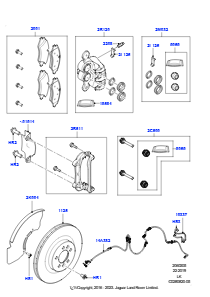 05E Bremsscheiben/Bremssättel vorn L405 RANGE ROVER 2013 - 2022,Bremssch. u. -sattel vorn Größe 18